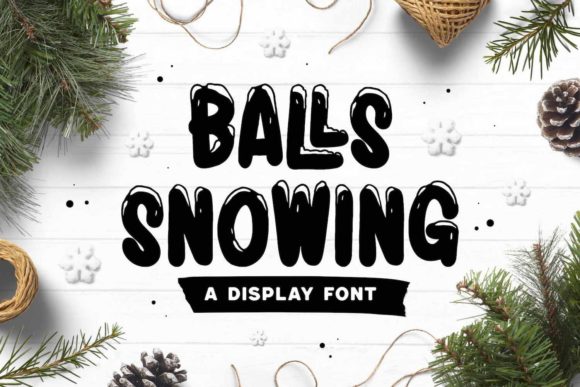 Balls Snowing: A Winter Font for Editorial Magic