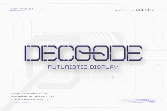 Decoode Futuristic Display: A Font That Elevates Your Brand