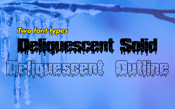 Deliquescent: A Display Font for Winter-Inspired Web Design
