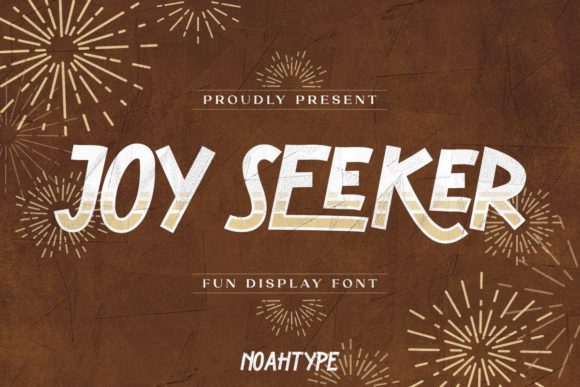 Joy Seeker: A Display Font for Editorial Creativity