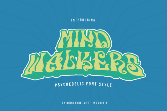 Mind Walkers: A Psychedelic Display Font for Bold Branding