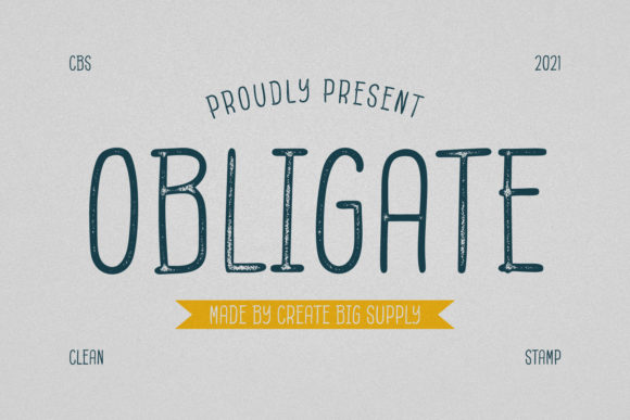 Obligate: A Display Font for Editorial Excellence