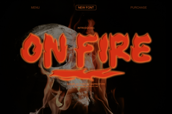 On Fire: A Bold Display Font for Creative Branding