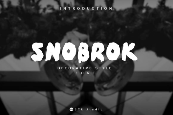 Snobrok: A Bold Display Font for Creative Branding