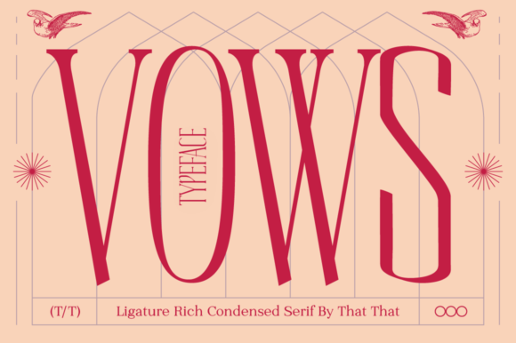 Vows: A Display Font for Editorial Elegance