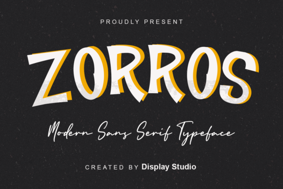 Zorros: A Playful Display Font for Digital Design